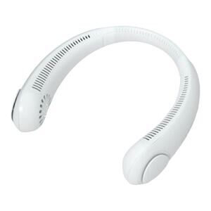 Portable Bladeless Personal Neck Cooler Rechargeable Neck Hanging Fan White New